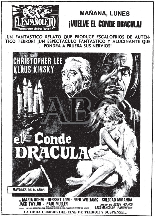 36ad1.jpg - Count Dracula Spanish newspaper ad