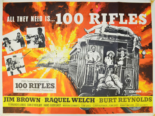 04britpost.jpg - 100 Rifles British poster